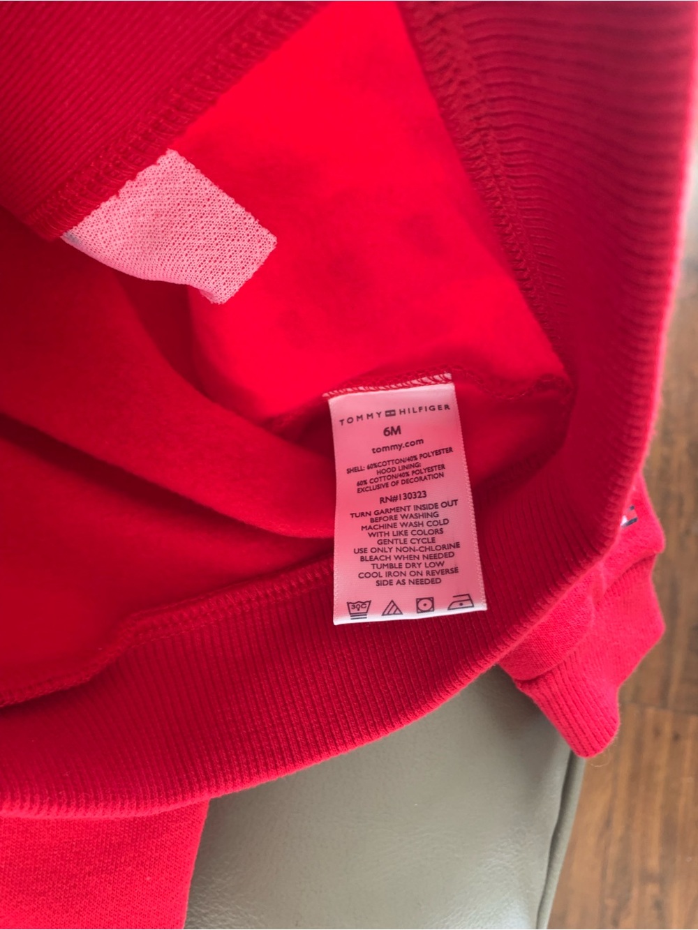 Tommy Hilfiger Red Sequin Heart Baby Hoodie & Pants Set - Picture 12 of 17